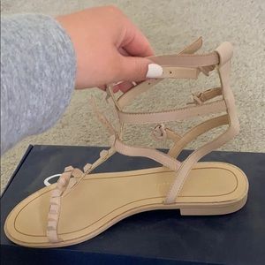 Tan strappy sandals